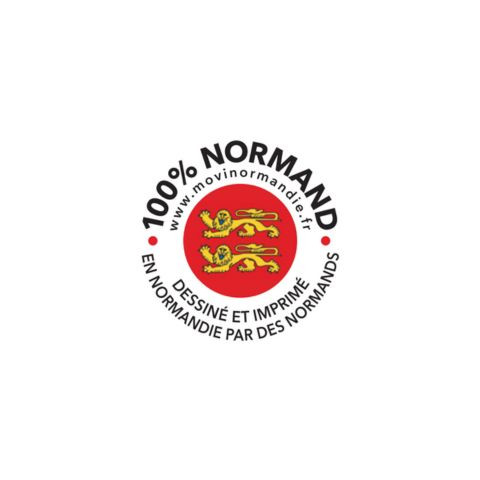 100% Normand, dessiné et imprimé en Normandie par des Normands